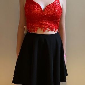 Two piece cocktail outfit